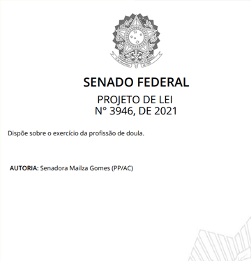 Exercício da Profissão de Doula